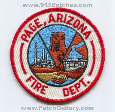 Page Fire Department Patch (Arizona)
Scan By: PatchGallery.com
Keywords: dept.