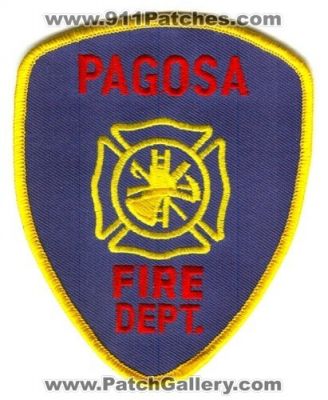 Pagosa Fire Department Patch (Colorado)
[b]Scan From: Our Collection[/b]
Keywords: dept.