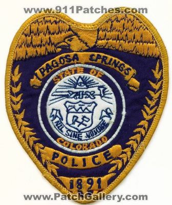 Pagosa Springs Police Department (Colorado)
Thanks to apdsgt for this scan.
Keywords: dept.