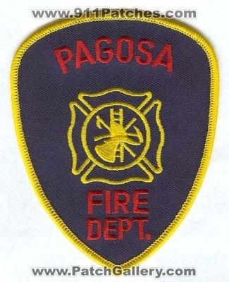 Pagosa Fire Department Patch (Colorado)
[b]Scan From: Our Collection[/b]
Keywords: dept. springs