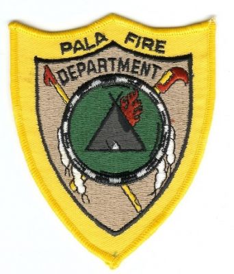 Pala Fire Department
Thanks to PaulsFirePatches.com for this scan.
Keywords: california