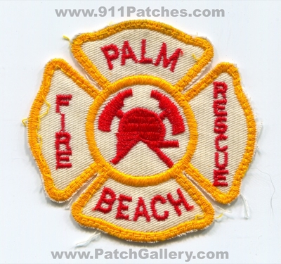 Palm Beach Fire Rescue Department Patch (Florida)
Scan By: PatchGallery.com
Keywords: dept.