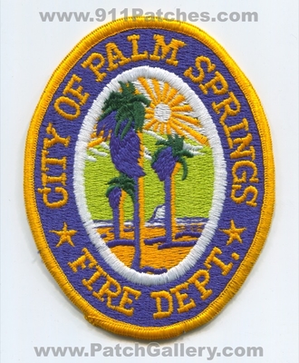 Palm Springs Fire Department Patch (California)
Scan By: PatchGallery.com
Keywords: city of dept.