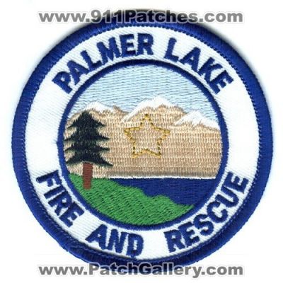 Palmer Lake Fire and Rescue Department Patch (Colorado)
[b]Scan From: Our Collection[/b]
Keywords: & dept.