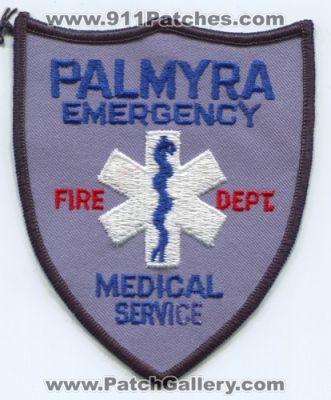 Palmyra Fire Department Emergency Medical Services EMS Patch (Missouri)
Scan By: PatchGallery.com
Keywords: dept.