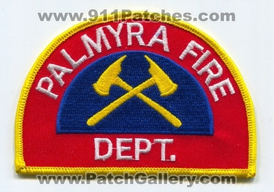 Palmyra Fire Department Patch (Pennsylvania)
Scan By: PatchGallery.com
Keywords: dept.