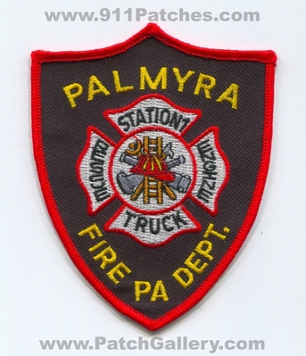 Palmyra Fire Department Station 1 Patch (Pennsylvania)
Scan By: PatchGallery.com
Keywords: Dept. Engine Truck Rescue Company Co.