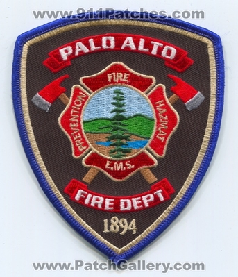 Palo Alto Fire Department Patch (California)
Scan By: PatchGallery.com
Keywords: dept. prevention hazmat haz-mat ems e.m.s.
