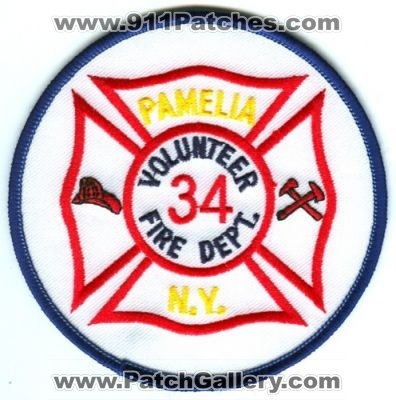Pamelia Volunteer Fire Department 34 Patch (New York)
Scan By: PatchGallery.com
Keywords: dept. n.y. ny