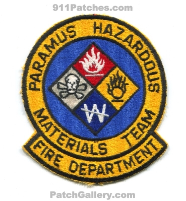 Paramus Fire Department Hazardous Materials Team Patch (New Jersey)
Scan By: PatchGallery.com
Keywords: dept. hazmat haz-mat