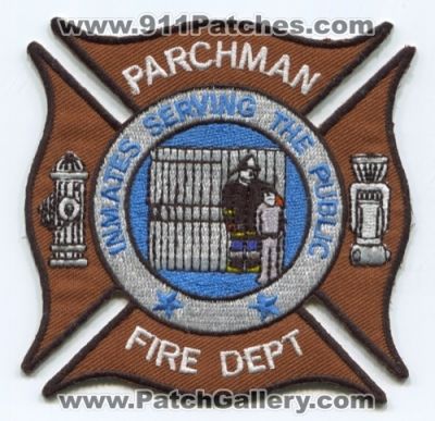 Parchman Fire Department State Penitentiary Prison Patch (Mississippi)
Scan By: PatchGallery.com
Keywords: dept. inmates serving the public