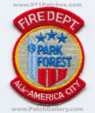 Park Forest Fire Department Patch (Illinois)
Scan By: PatchGallery.com
Keywords: dept. all-america city
