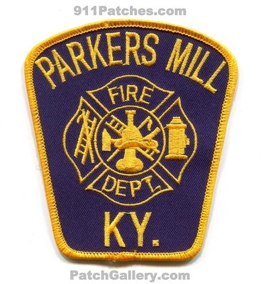 Parkers Mill Fire Department Patch (Kentucky)
Scan By: PatchGallery.com
Keywords: dept.
