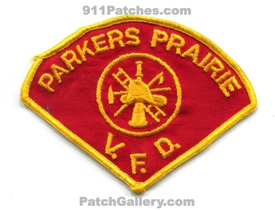 Parkers Prairie Volunteer Fire Department Patch (Minnesota)
Scan By: PatchGallery.com
Keywords: vol. dept. vfd v.f.d.