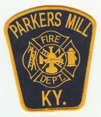 Parkers Mill Fire Dept
Thanks to PaulsFirePatches.com for this scan.
Keywords: kentucky department