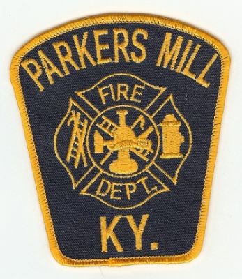 Parkers Mill Fire Dept
Thanks to PaulsFirePatches.com for this scan.
Keywords: kentucky department