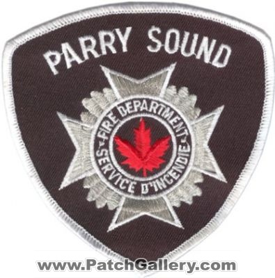 Parry Sound Fire Department (Canada ON)
Thanks to zwpatch.ca for this scan.
