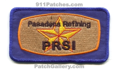 Pasadena Refining Systems Incorporated Patch (Texas)
Scan By: PatchGallery.com
Keywords: prsi inc. oil refinery plant industrial