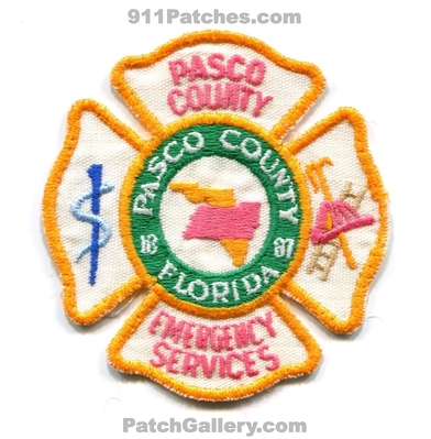 Pasco County Fire Rescue Department Emergency Services Patch (Florida)
Scan By: PatchGallery.com
Keywords: co. dept. es 1887