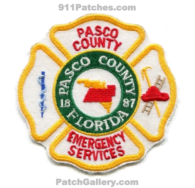 Pasco County Emergency Services Fire Department Patch (Florida)
Scan By: PatchGallery.com
Keywords: co. es dept. 1887