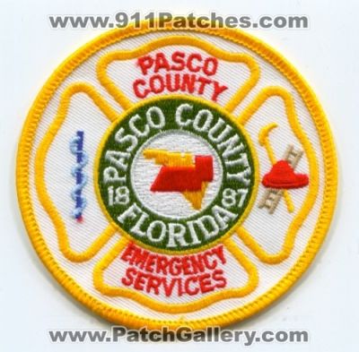 Pasco County Fire Rescue Department Emergency Services Patch (Florida)
Scan By: PatchGallery.com
Keywords: co. dept. es 1887