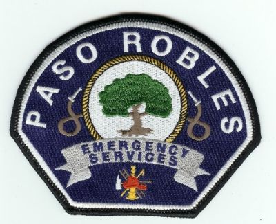 Paso Robles Emergency Services
Thanks to PaulsFirePatches.com for this scan.
Keywords: california fire