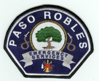 Paso Robles Emergency Services
Thanks to PaulsFirePatches.com for this scan.
Keywords: california fire