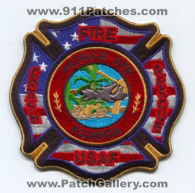 Patrick Air Force Base AFB Fire Department Crash Fire Rescue Patch (Florida)
Scan By: PatchGallery.com
Keywords: a.f.b. dept. cfr arff aircraft airport firefighter firefighting usaf military