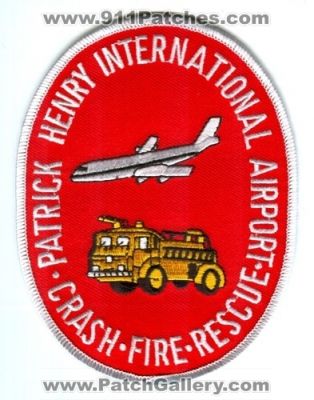 Patrick Henry International Airport Crash Fire Rescue Department (Virginia)
Scan By: PatchGallery.com
Keywords: dept. arff cfr aircraft firefighter firefighting