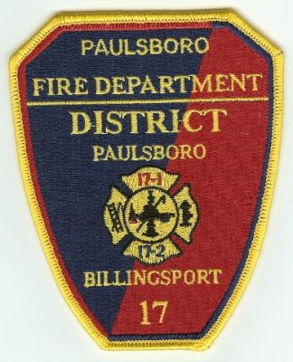 Paulsboro Fire Department
Thanks to PaulsFirePatches.com for this scan.
Keywords: new jersey district billingsport 17-1 17-2 17