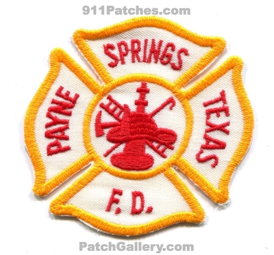 Payne Springs Fire Department Patch (Texas)
Scan By: PatchGallery.com
Keywords: dept.
