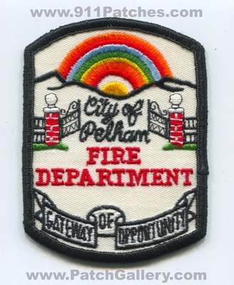 Pelham Fire Department Patch (Alabama)
Scan By: PatchGallery.com
Keywords: city of dept. gateway of opportunity