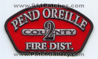 Pend Oreille County Fire District 2 Patch (Washington)
Scan By: PatchGallery.com
Keywords: co. dist. number no. #2 department dept.
