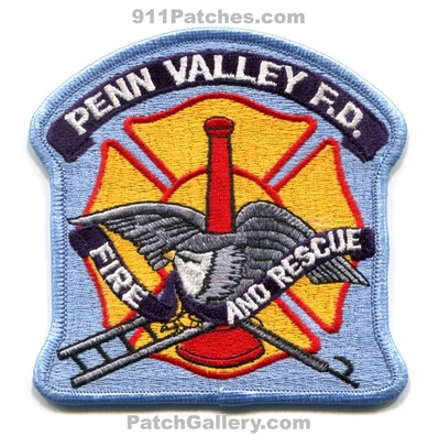 Penn Valley Fire and Rescue Department Patch (California)
Scan By: PatchGallery.com
Keywords: & dept. fd f.d.