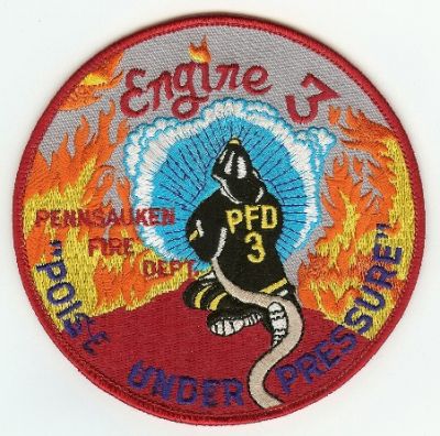 Pennsauken Fire Engine 3
Thanks to PaulsFirePatches.com for this scan.
Keywords: new jersey