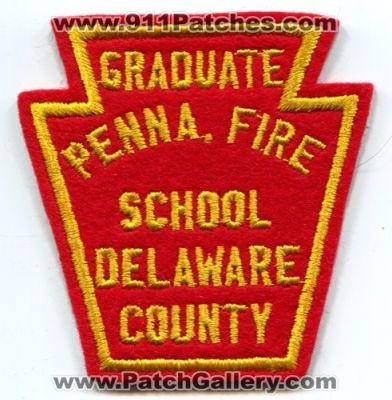 Pennsylvania Fire School Graduate Delaware County (Pennsylvania)
Scan By: PatchGallery.com
Keywords: penna.