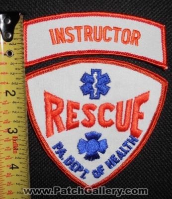 Pennsylvania Department of Health Rescue Instructor (Pennsylvania)
Thanks to Matthew Marano for this picture.
Keywords: pa. dept.