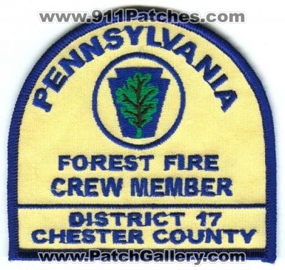 Pennsylvania Forest Fire Crew Member District 17 Chester County (Pennsylvania)
Scan By: PatchGallery.com
Keywords: wildland wildfire