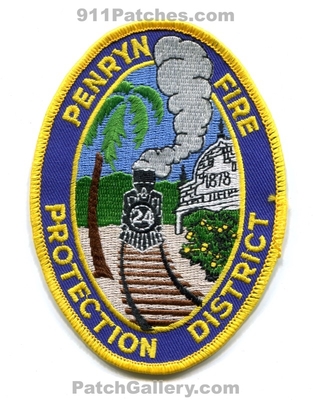 Penryn Fire Protection District 24 Patch (California)
Scan By: PatchGallery.com
Keywords: prot. dist. department dept. train