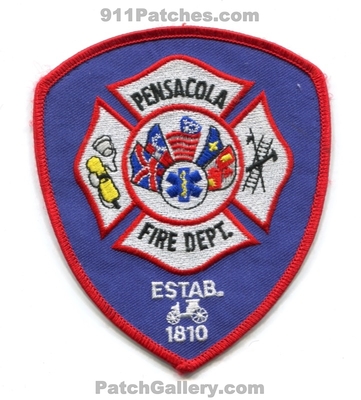 Pensacola Fire Department Patch (Florida)
Scan By: PatchGallery.com
Keywords: dept. estab. 1810