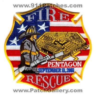 Pentagon Fire Rescue Department September 11 2001 (Washington DC)
Scan By: PatchGallery.com
Keywords: dept. 11th 09-11-01 09-11-2001 09/11/01 09/11/2001