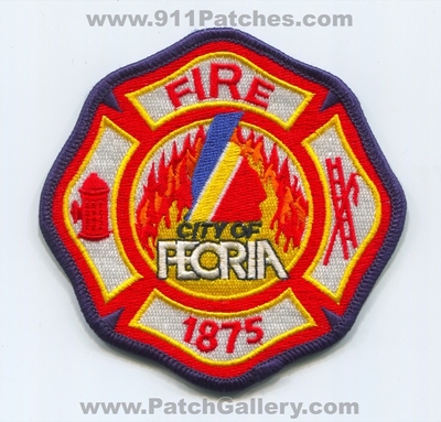 Peoria Fire Department Patch (Illinois)
Scan By: PatchGallery.com
Keywords: city of dept. 1875