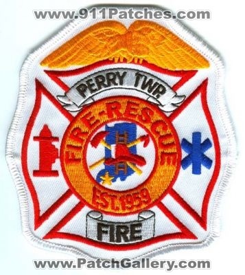 Perry Township Fire Rescue Patch (Indiana)
[b]Scan From: Our Collection[/b]
Keywords: twp