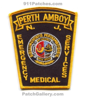 Perth Amboy Emergency Medical Services EMS Patch (New Jersey)
Scan By: PatchGallery.com
Keywords: ambulance emt paramedic