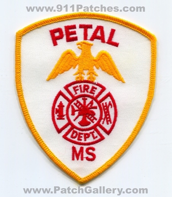 Petal Fire Department Patch (Mississippi)
Scan By: PatchGallery.com
Keywords: dept. ms