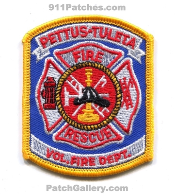 Pettus-Tuleta Volunteer Fire Rescue Department Patch (Texas)
Scan By: PatchGallery.com
Keywords: vol. dept.