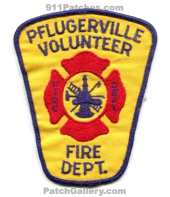 Pflugerville Volunteer Fire Department Patch (Texas)
Scan By: PatchGallery.com
Keywords: vol. dept.