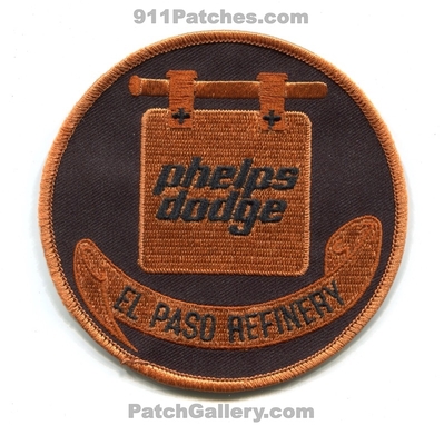 Phelps Dodge Mining El Paso Refinery Patch (Texas)
Scan By: PatchGallery.com
