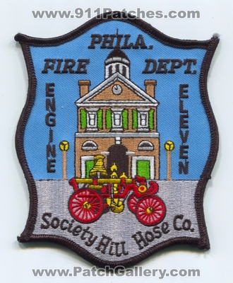 Philadelphia Fire Department Engine 11 Patch (Pennsylvania)
Scan By: PatchGallery.com
Keywords: Phila. Dept. PFD P.F.D. Eleven Company Co. Station Society Hill Hose Co.