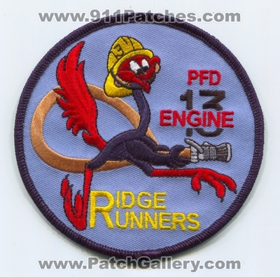 Philadelphia Fire Department Engine 13 Patch (Pennsylvania)
Scan By: PatchGallery.com
Keywords: Phila. Dept. PFD P.F.D. Company Co. Station Ridge Runners